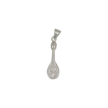 Load image into Gallery viewer, Sterling Silver, 8.6mm Width by 5.6mm Length by 31.0mm Height, Lute Pendant. Quantity Per Pack: 1 Piece.
