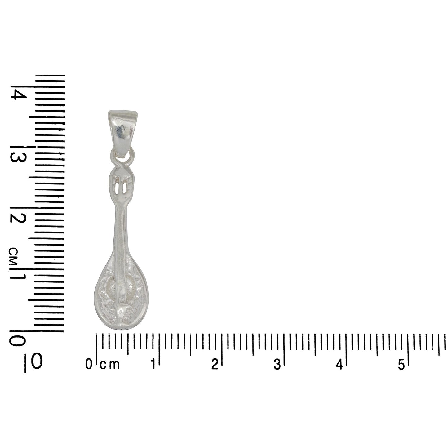 Sterling Silver, 8.6mm Width by 5.6mm Length by 31.0mm Height, Lute Pendant. Quantity Per Pack: 1 Piece.