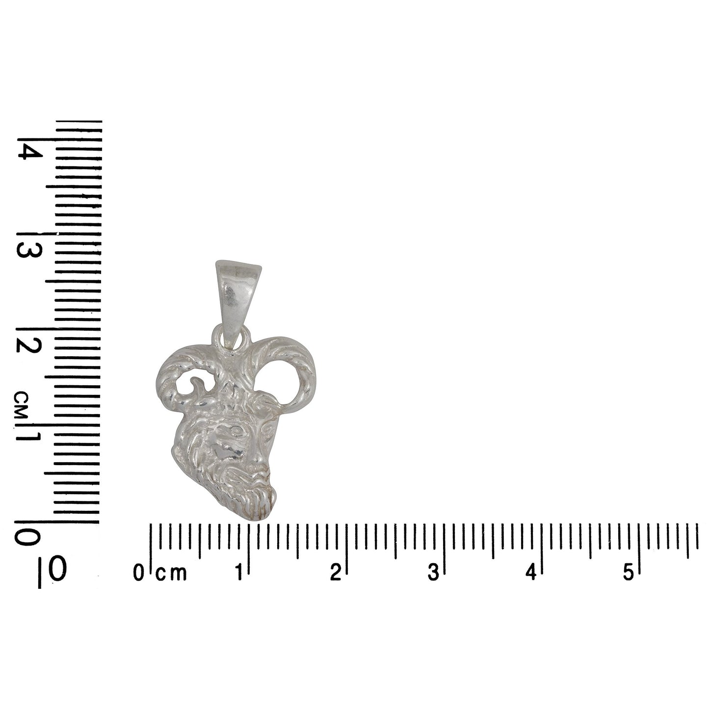 Sterling Silver, 16.6mm Width by 2.0mm Length by 20.8mm Height, Satyr Pendant / Charm. Quantity Per Pack: 2 Pieces.