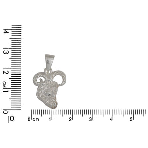 Sterling Silver, 16.6mm Width by 2.0mm Length by 20.8mm Height, Satyr Pendant / Charm. Quantity Per Pack: 2 Pieces.