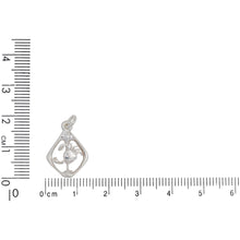 Load image into Gallery viewer, Sterling Silver, 13.2mm Width by 2.1mm Length by 18.4mm Height, Cancer Charm. Quantity Per Pack: 4 Pieces.
