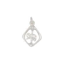 Load image into Gallery viewer, Sterling Silver, 13.3mm Width by 2.4mm Length by 18.9mm Height, Aries Charm. Quantity Per Pack: 4 Pieces.
