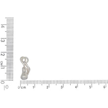 Load image into Gallery viewer, Sterling Silver, 6.9mm Width by 5.1mm Length by 16.9mm Height, Pear Charm. Quantity Per Pack: 4 Pieces.
