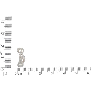 Sterling Silver, 6.9mm Width by 5.1mm Length by 16.9mm Height, Pear Charm. Quantity Per Pack: 4 Pieces.