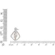 Load image into Gallery viewer, Sterling Silver, 13.3mm Width by 2.6mm Length by 18.8mm Height, Capricorn Charm. Quantity Per Pack: 5 Pieces.
