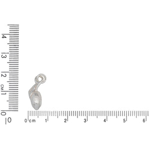 Sterling Silver, 7.2mm Width by 5.5mm Length by 18.9mm Height, Lemon Charm. Quantity Per Pack: 2 Pieces.