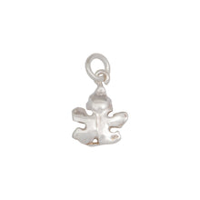 Load image into Gallery viewer, Sterling Silver, 9.8mm Width by 1.7mm Length by 13.4mm Height, Maple Leaf Charm. Quantity Per Pack: 6 Pieces.
