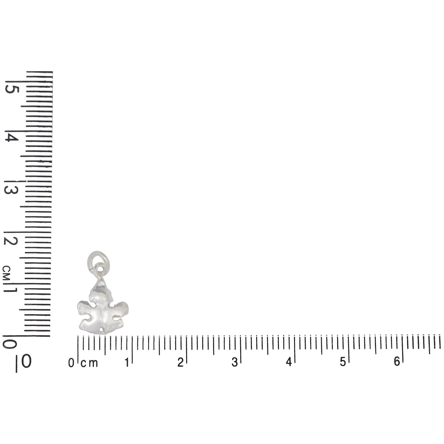 Sterling Silver, 9.8mm Width by 1.7mm Length by 13.4mm Height, Maple Leaf Charm. Quantity Per Pack: 6 Pieces.