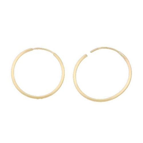 Ear Findings. 14kt Gold Filled 16.0 Gauge, 16.3mm Width / Length Infinity / Endless Hoop. Quantity Per Pack: 2 Pieces.