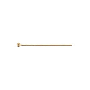 Sterling Silver Gold Plated, 22.0 Gauge, 2.0 Inch Ball Pin With 2.0mm Ball Head. Quantity Per Pack: 20 Pieces.