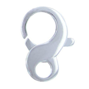 Sterling Silver, 12.9mm Width by 4.0mm Length by 19.2mm Height, Figure 8 Lobster Clasp. Quantity Per Pack: 3 Pieces.