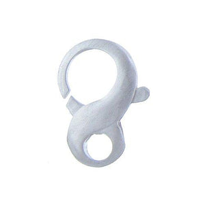 Sterling Silver, 13.0mm Width by 3.8mm Length by 19.2mm Height, Matte Figure 8 Lobster Clasp. Quantity Per Pack: 3 Pieces.