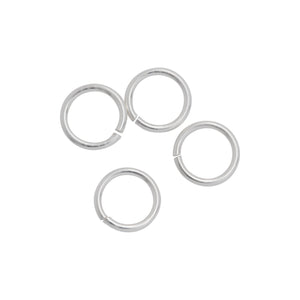 Jump Rings. Sterling Silver 22.0 Gauge 5.1mm Width / Length / Height, Smooth Open Jump Ring. Quantity Per Pack: 100 Pieces.