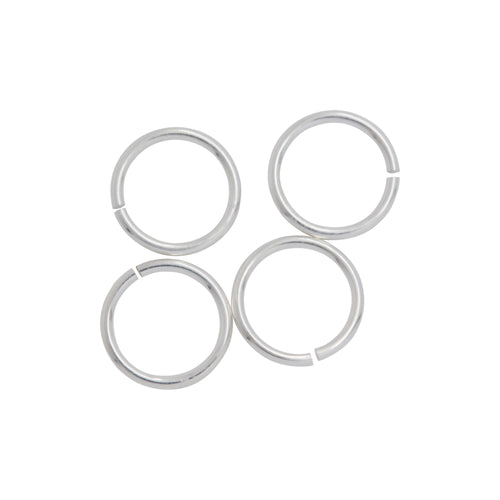 Jump Rings. Sterling Silver 22.0 Gauge 6.0mm Width / Length / Height, Smooth Open Jump Ring. Quantity Per Pack: 50 Pieces.