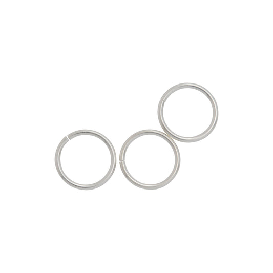 Jump Rings. Sterling Silver 20.0 Gauge 8.0mm Width / Length / Height, Smooth Open Jump Ring. Quantity Per Pack: 50 Pieces.