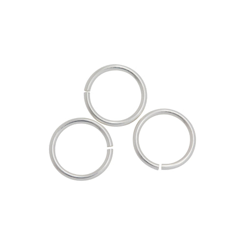 Jump Rings. Sterling Silver 20.0 Gauge 9.0mm Width / Length / Height, Smooth Open Jump Ring. Quantity Per Pack: 10 Pieces.