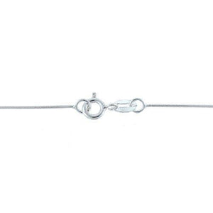 Chain by Clasp. Sterling Silver 0.8mm Width / Length, 20 Inch Round Regular Snake Chain with 6.0mm Width / Length by 1.4mm Thick, Smooth Spring Ring Clasp. Quantity Per Pack: 1 Piece.