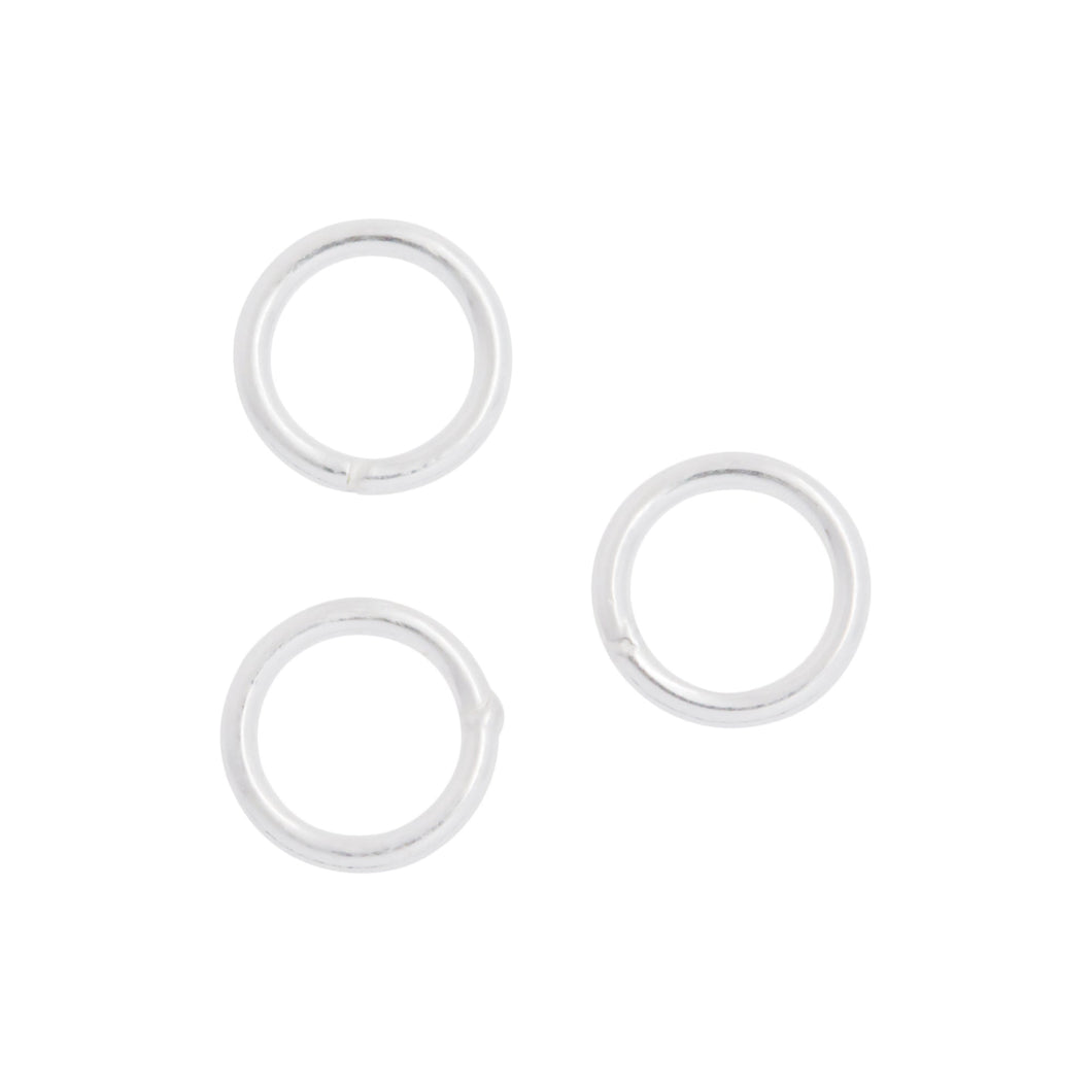 Jump Rings. Sterling Silver 20.0 Gauge 5.0mm Width / Length / Height, Smooth Close Jump Ring. Quantity Per Pack: 50 Pieces.