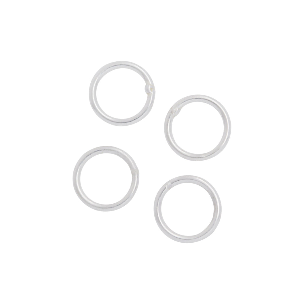 Jump Rings. Sterling Silver 20.0 Gauge 6.0mm Width / Length / Height, Smooth Close Jump Ring. Quantity Per Pack: 50 Pieces.