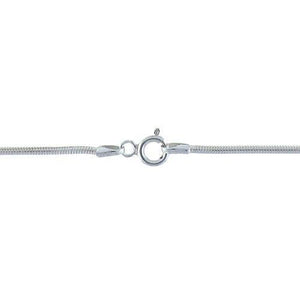 Chain by Clasp. Sterling Silver 1.8mm Width / Length, 18 Inch Round Regular Snake Chain with 6.0mm Width / Length by 1.4mm Thick, Smooth Spring Ring Clasp. Quantity Per Pack: 1 Piece.