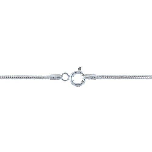 Chain by Clasp. Sterling Silver 1.9mm Width / Length, 16 Inch Round Regular Snake Chain with 6.0mm Width / Length by 1.4mm Thick, Smooth Spring Ring Clasp. Quantity Per Pack: 1 Piece.