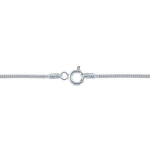 Chain by Clasp. Sterling Silver 1.9mm Width / Length, 16 Inch Round Regular Snake Chain with 6.0mm Width / Length by 1.4mm Thick, Smooth Spring Ring Clasp. Quantity Per Pack: 1 Piece.