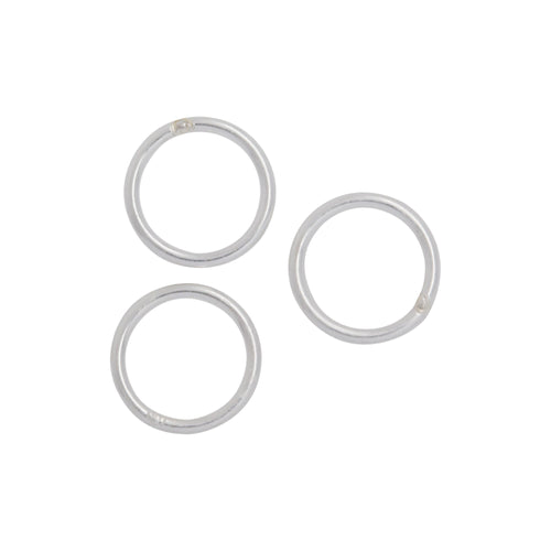 Jump Rings. Sterling Silver 20.0 Gauge 7.0mm Width / Length / Height, Smooth Close Jump Ring. Quantity Per Pack: 20 Pieces.