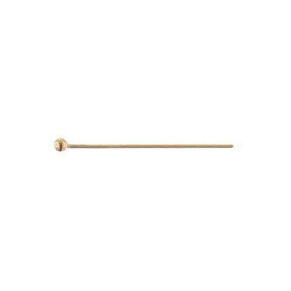 Sterling Silver Gold Plated / Vermeil, 22.0 Gauge 1.0 Inch Length / Height, Smooth Ball Pin. Quantity Per Pack: 100 Pieces.