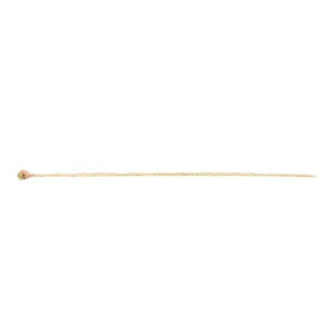 Sterling Silver Gold Plated / Vermeil, 28.0 Gauge 2.5 Inch Ball Pin. Sold as: 50 Pieces Per Pack.