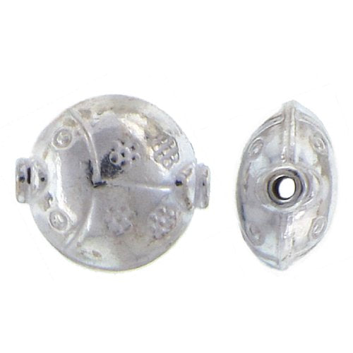 Sterling Silver, 13.4mm Width by 8.0mm Length by 15.2mm Height, Fancy Bug Bead. Quantity per pack: 14 Pieces.