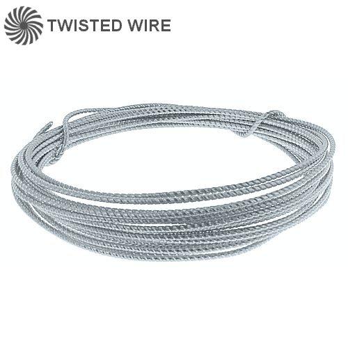 Wire. Sterling Silver 26.0 Gauge Soft Twisted Wire. Ounces sold per pack - 0.5 ounce.