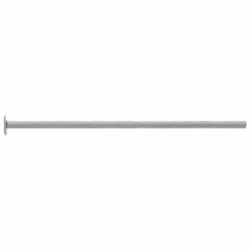 Pins. Sterling Silver 22.0 Gauge, 1.0 Inch Head Pin With 1.8mm Flat Head. Quantity Per Pack: 100 Pieces.