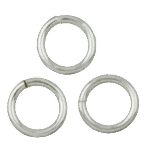 Sterling Silver, 20.0 Gauge, 5.1mm Width / Length / Height, Smooth Open Jump Ring. Quantity Per Pack: 50 pieces.