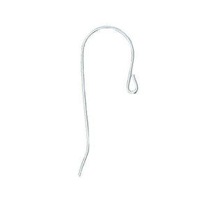 Ear Findings. Sterling Silver 22.0 Gauge, 12.0mm Width by 21.0mm Height, Plain Ear Wire. Quantity Per Pack: 20 Pieces.