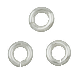 Jump Rings. Sterling Silver 24.0 Gauge 3.0mm Width / Length / Height, Smooth Open Jump Ring. Quantity Per Pack: 100 Pieces.