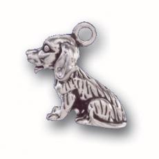 Charms. Sterling Silver, 8.8mm Width by 16.0mm Length by 14.1mm Height, Beagle Dog Charm. Quantity Per Pack: 1 Piece.