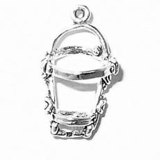 Charms. Sterling Silver, 11.6mm Width by 12.1mm Length by 22.5mm Height, Bridle / Hackamore Charm. Quantity Per Pack: 1 Piece.