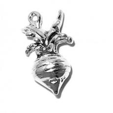 Charms. Sterling Silver, 9.8mm Width by 1.6mm Length by 18.8mm Height, Harp Charm. Quantity Per Pack: 1 Piece.