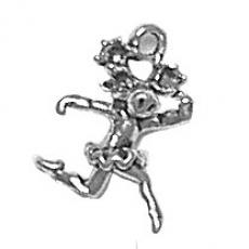 Charms. Sterling Silver, 8.8mm Width by 10.0mm Length by 14.5mm Height, Ballet Moose Charm. Quantity Per Pack: 1 Piece.