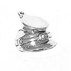 Charms. Sterling Silver, 15.0mm Width by 14.0mm Length by 15.7mm Height, Union Cap Charm. Quantity Per Pack: 1 Piece.