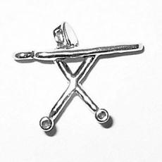 Charms. Sterling Silver, 6.6mm Width by 16.2mm Length by 20.5mm Height, Ironing Board Charm. Quantity Per Pack: 1 Piece.