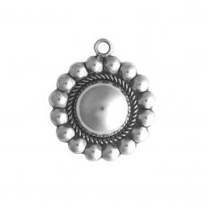 Charms. Sterling Silver, 13.4mm Width by 3.2mm Length by 17.2mm Height, Shield Charm. Quantity Per Pack: 1 Piece.