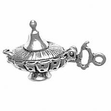 Charms. Sterling Silver, 16.6mm Width by 10.1mm Length by 26.3mm Height, Magic Lantern Charm. Quantity Per Pack: 1 Piece.