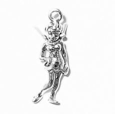 Charms. Sterling Silver, 8.7mm Width by 7.4mm Length by 23.8mm Height, Fairy Charm. Quantity Per Pack: 1 Piece.