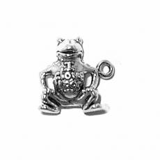 Charms. Sterling Silver, 16.2mm Width by 6.5mm Length by 16.2mm Height, 