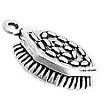 Charms. Sterling Silver, 9.2mm Width by 4.8mm Length by 17.9mm Height, Horse Brush Charm. Quantity Per Pack: 1 Piece.