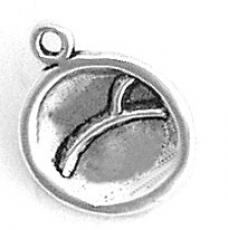 Charms. Sterling Silver, 14.5mm Width by 3.1mm Length by 17.8mm Height, Baby's Plate Charm. Quantity Per Pack: 1 Piece.