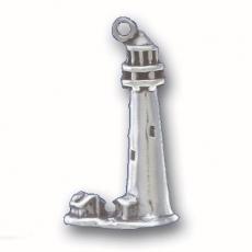 Charms. Sterling Silver, 15.4mm Width by 9.5mm Length by 25.1mm Height, Lighthouse Charm. Quantity Per Pack: 1 Piece.