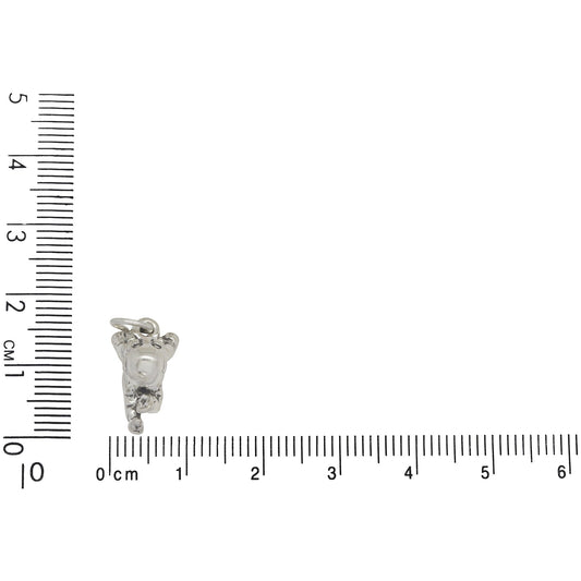 Sterling Silver, 8.8mm Width by 9.9mm Length by 15.7mm Height, Kewpie Doll Charm. Quantity Per Pack: 1 Piece.