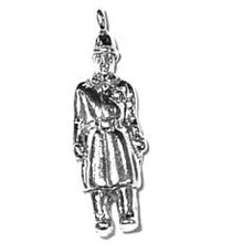 Load image into Gallery viewer, Charms. Sterling Silver, 4.6mm Width by 8.1mm Length by 24.2mm Height, Policeman Charm. Quantity Per Pack: 1 Piece.
